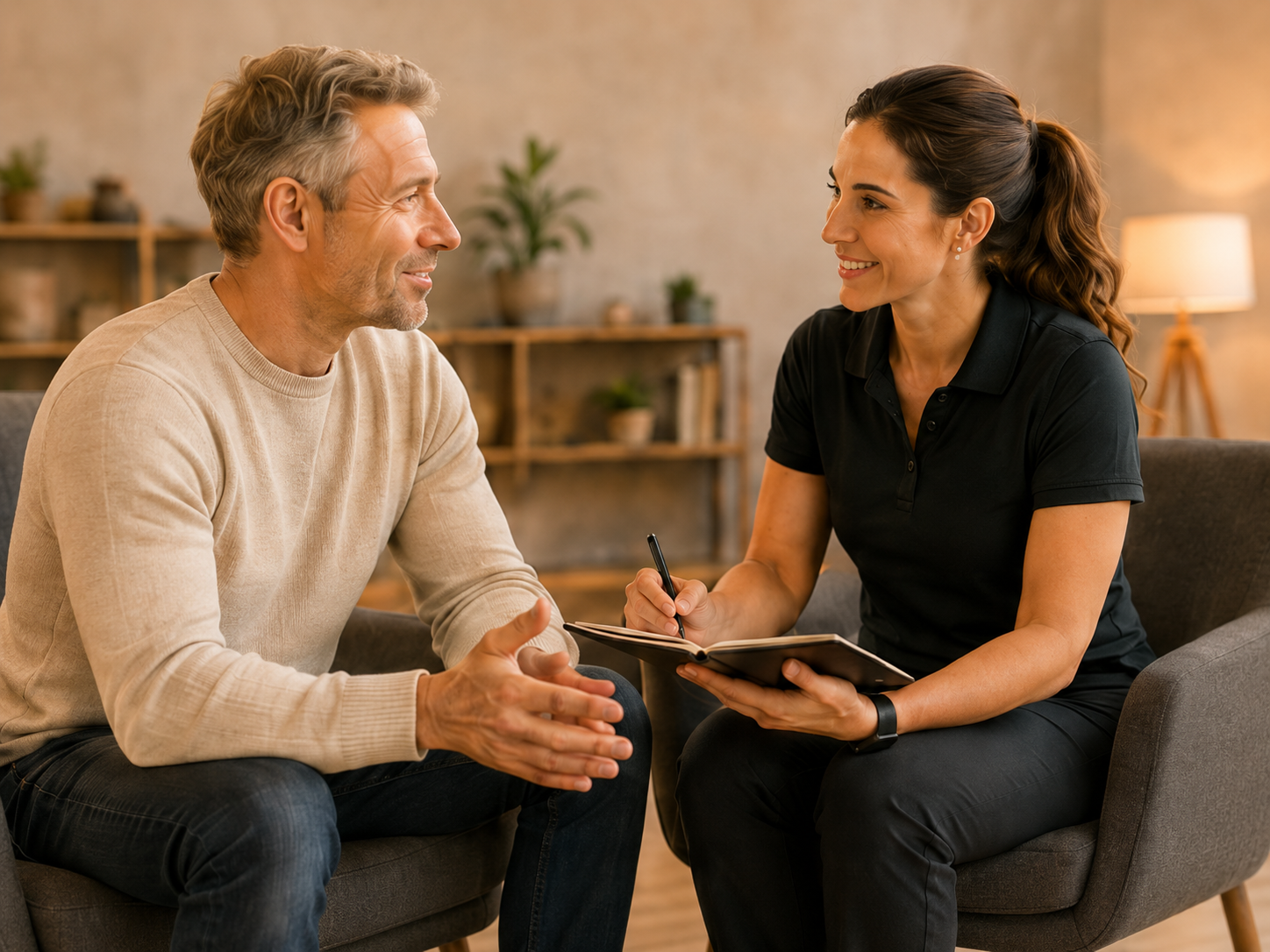 Persoonlijke Mental Fitness-coaching tussen coach en deelnemer